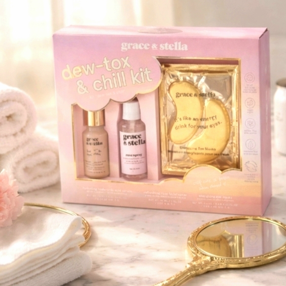 Grace & Stella Dew-tox & Glow Gift Set NWT - Picture 3 of 7